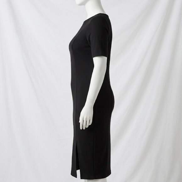 NWOT Torrid Bodycon Midi Dress Women Size Black Cupro Studio Chic 3X - Picture 7 of 16